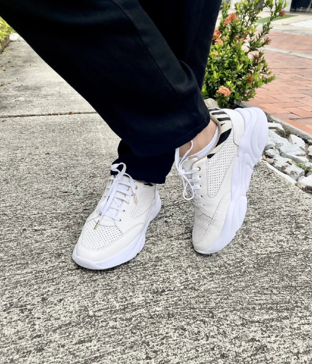 Tenis en cuero