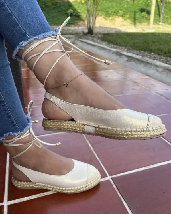 Alpargatas en cuero