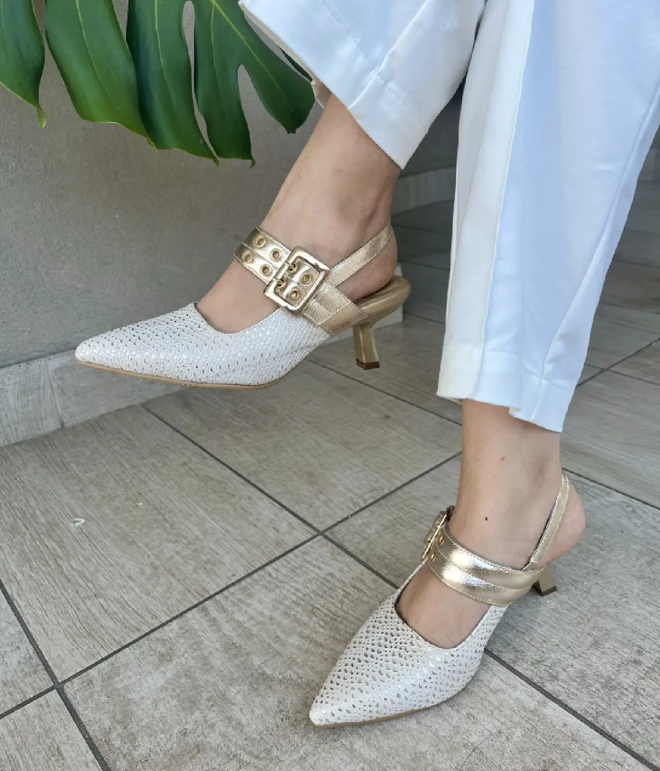 Stilettos en cuero