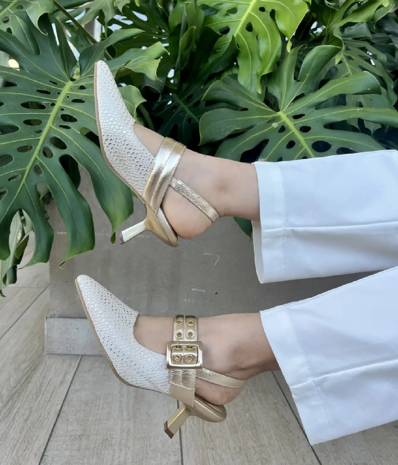 Stilettos en cuero